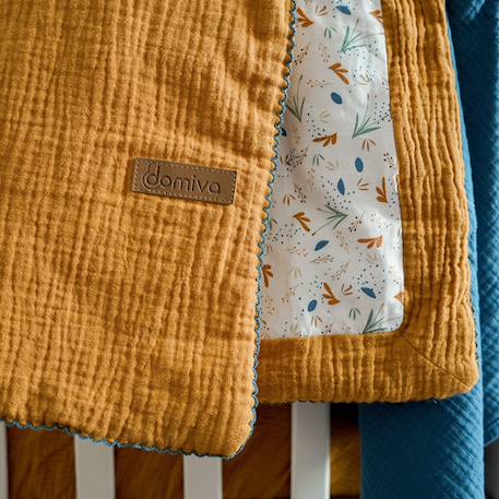 Couverture double face maternity love (75 x 100 cm) Blanc, rouge+Marron, bleu 5 - vertbaudet enfant 
