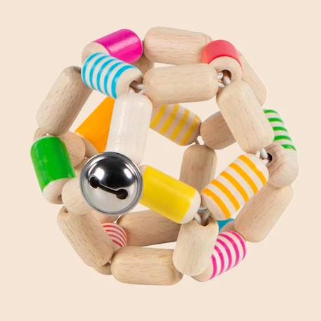 Hochet balle flexible Beige 2 - vertbaudet enfant 