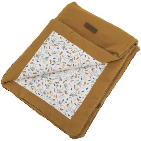 Couverture double face maternity love (75 x 100 cm) Blanc, rouge+Marron, bleu 3 - vertbaudet enfant 