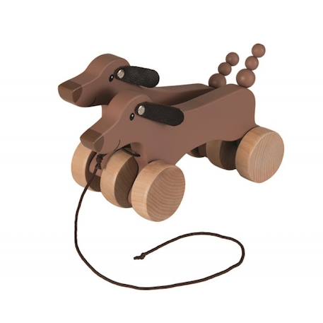 Chiens teckel à tirer Marron 1 - vertbaudet enfant 