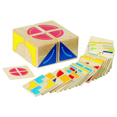 Jeu de puzzle, kubus Beige 2 - vertbaudet enfant 