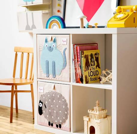 Cube de rangement chat Bleu 3 - vertbaudet enfant 