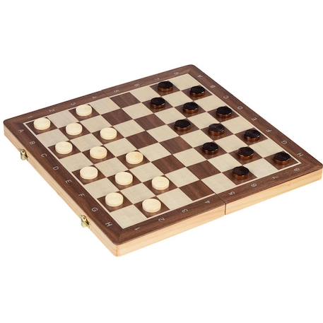 Jeu de dames et échecs magnétique Marron 2 - vertbaudet enfant 