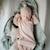 Cape de bain en coton bio fog Ecru+Vert 8 - vertbaudet enfant 