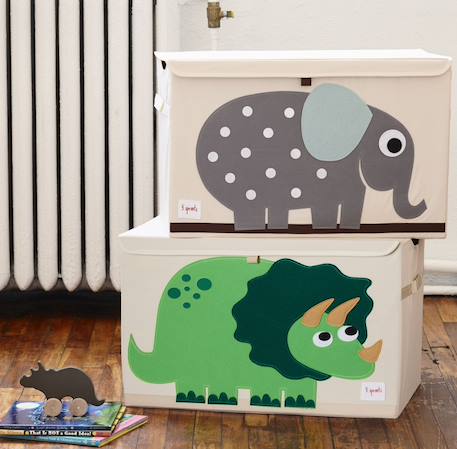 Coffre à jouets dino Vert 3 - vertbaudet enfant 