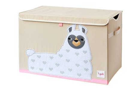 Coffre à jouets lama Blanc 1 - vertbaudet enfant 