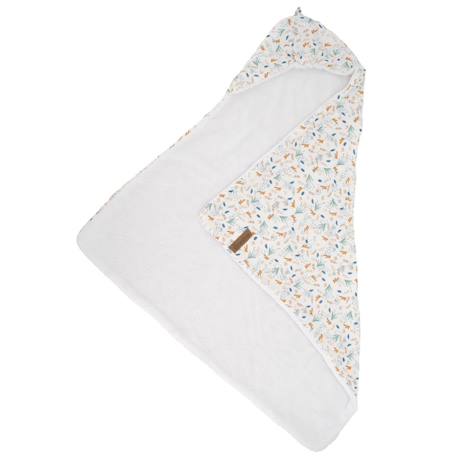 Cape de bain au fil de l'eau (75 x 75 cm) Blanc, bleu, marron 2 - vertbaudet enfant 