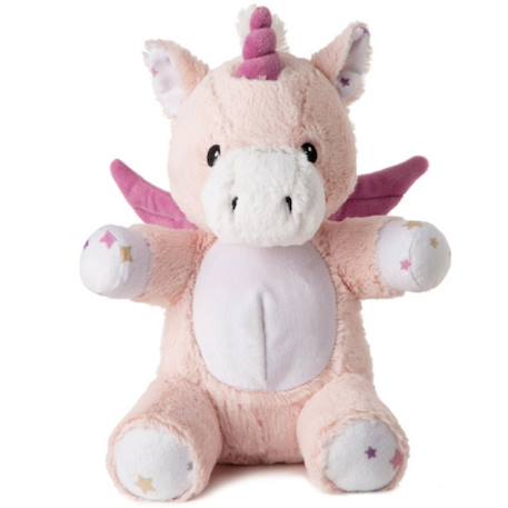 Peluche bruit blanc lovelight lily la licorne Rose, blanc 1 - vertbaudet enfant 