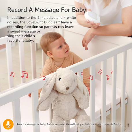 Peluche veilleuse musicale billy le lapin Beige 2 - vertbaudet enfant 