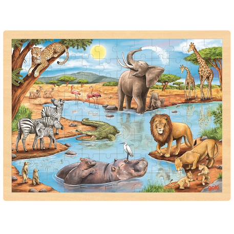 Puzzle savane africaine Beige 1 - vertbaudet enfant 