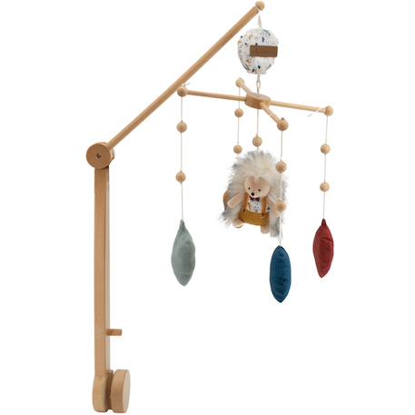 Mobile musical au fil de l'eau Beige, marron+Marron, bleu, rouge 4 - vertbaudet enfant 