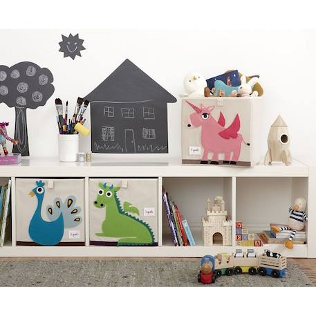 Cube de rangement licorne Rose 3 - vertbaudet enfant 