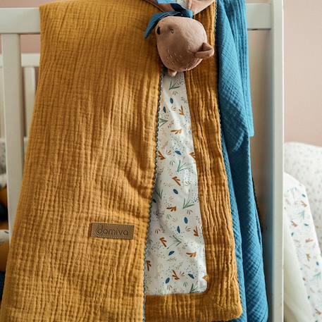Couverture double face maternity love (75 x 100 cm) Blanc, rouge+Marron, bleu 4 - vertbaudet enfant 