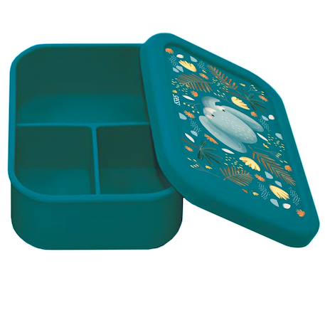 Boîte à lunch en silicone chewy l'éléphant Bleu 2 - vertbaudet enfant 