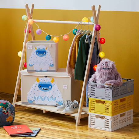 Cube de rangement yéti Blanc 3 - vertbaudet enfant 