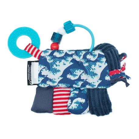 Hochet d'activités hippipos l'hippopotame Bleu 2 - vertbaudet enfant 