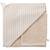 Cape de bain + gant éponge bambou et gaze rayé galet Beige, blanc 1 - vertbaudet enfant 