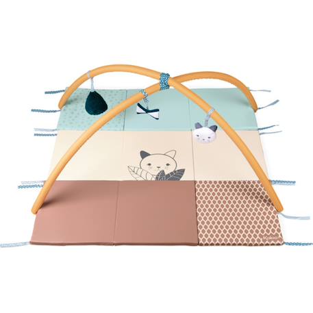 Tapis d'éveil évolutif et sensoriel Terracotta, bleu clair, beige 1 - vertbaudet enfant 