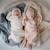 Cape de bain en coton bio fog Ecru+Vert 4 - vertbaudet enfant 