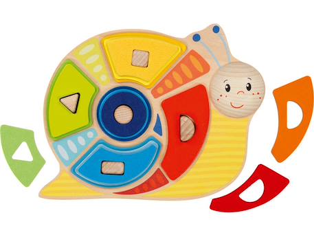 Escargot formes et couleurs Jaune 1 - vertbaudet enfant 
