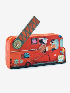 cadeaux-anniversaire-Jouet-Jeux éducatifs-Puzzle Le camion de pompier 16 pièces DJECO