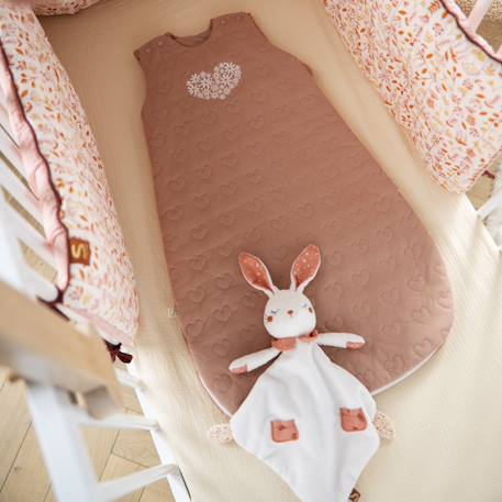 Gigoteuse douillette bébé en coton matelassé - petit coeur Beige+Rose 8 - vertbaudet enfant 