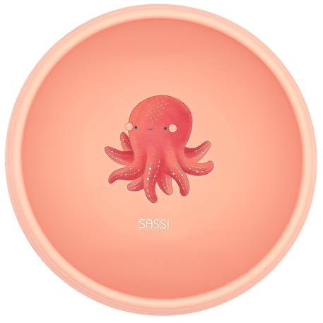 Bol en silicone slurpy la pieuvre Rose 1 - vertbaudet enfant 