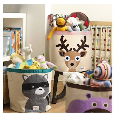 Sac à jouets raton laveur Gris 3 - vertbaudet enfant 
