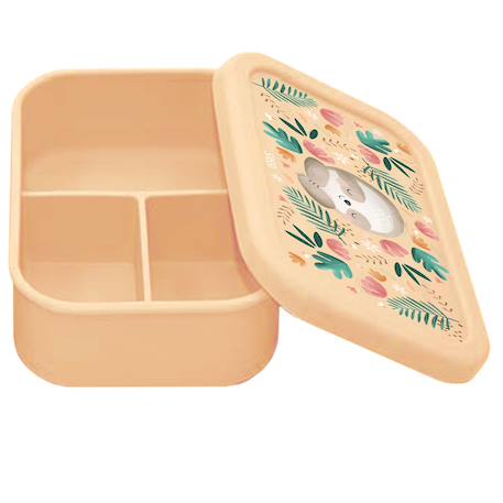 Boîte à lunch en silicone gnawy le paresseux Beige 2 - vertbaudet enfant 