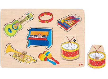 Puzzle sonore instruments de musique Beige 2 - vertbaudet enfant 