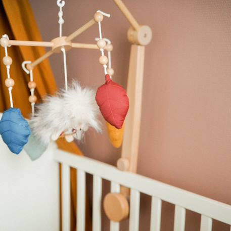 Mobile musical au fil de l'eau Beige, marron+Marron, bleu, rouge 6 - vertbaudet enfant 
