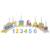 Train anniversaire 14 pcs Beige 2 - vertbaudet enfant 