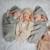 Cape de bain en coton bio fog Ecru+Vert 9 - vertbaudet enfant 