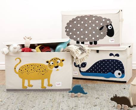 Coffre à jouets mouton Gris 3 - vertbaudet enfant 