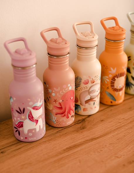 Bouteille en inox gnawy le paresseux 500 ml Beige 3 - vertbaudet enfant 