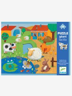 Idées cadeaux bébés et enfants-Puzzle Tactiloferme 20 pièces DJECO