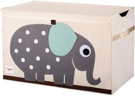 Coffre à jouets eléphant Gris 1 - vertbaudet enfant 