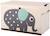 Coffre à jouets eléphant Gris 1 - vertbaudet enfant 