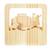 Veilleuse en bois arche de noé Beige 1 - vertbaudet enfant 