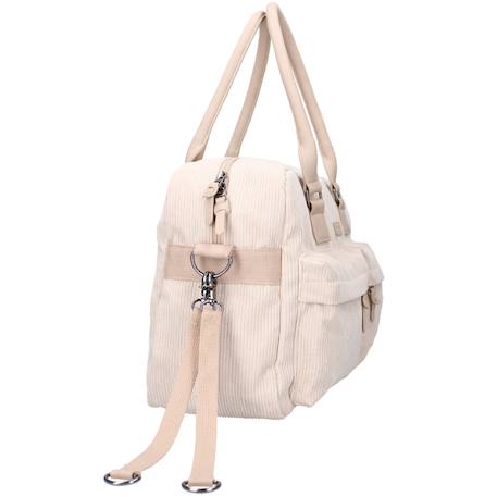 Sac à langer en velours côtelé sable Ecru 6 - vertbaudet enfant 