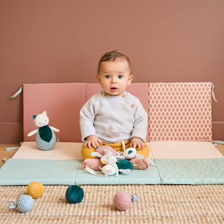 Tapis d'éveil évolutif et sensoriel Terracotta, bleu clair, beige 2 - vertbaudet enfant 