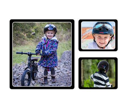 Casque enfant black goggle medium Noir 2 - vertbaudet enfant 