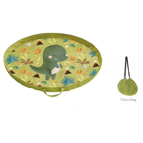 Sac pour tapis de jeu cracky le dinosaure Vert 2 - vertbaudet enfant 