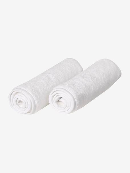 Lot de 2 serviettes de rechange pour tapis à langer nomade écru 2 - vertbaudet enfant 