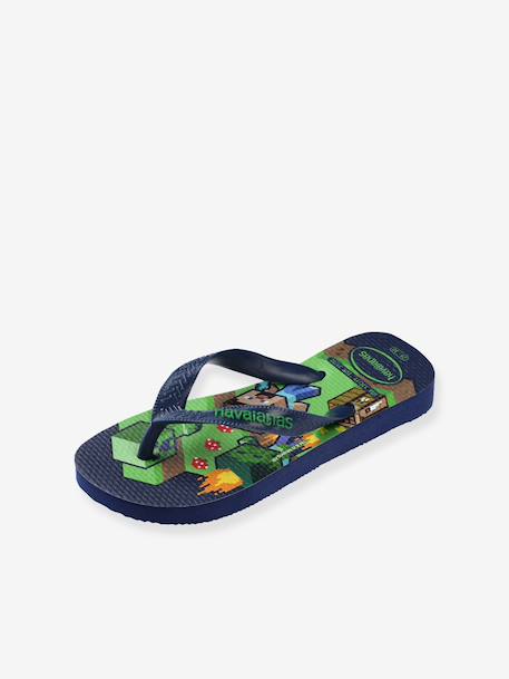 Tongs enfant Minecraft HAVAÏANAS vert 2 - vertbaudet enfant 
