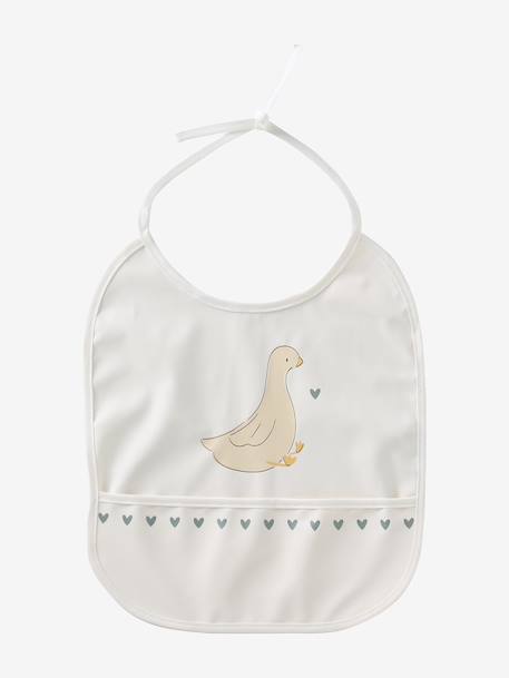 Bavoir rond plastifié Minisaurus+Oies 6 - vertbaudet enfant 