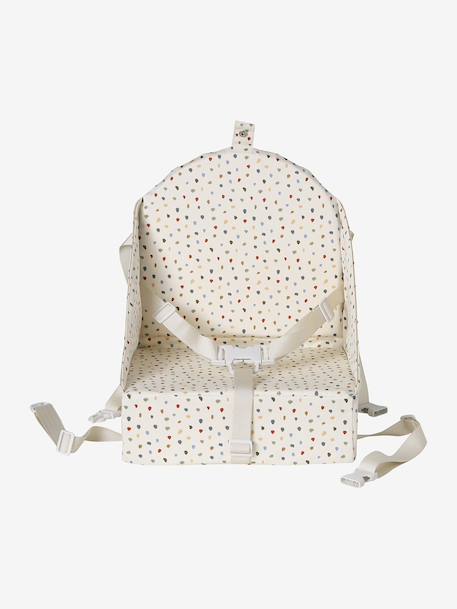 Rehausseur de chaise beige imprimé+Cherry+dans les bois+green forest+gris+Minisaurus+Mon coeur+Oies+rayé blanc 29 - vertbaudet enfant 