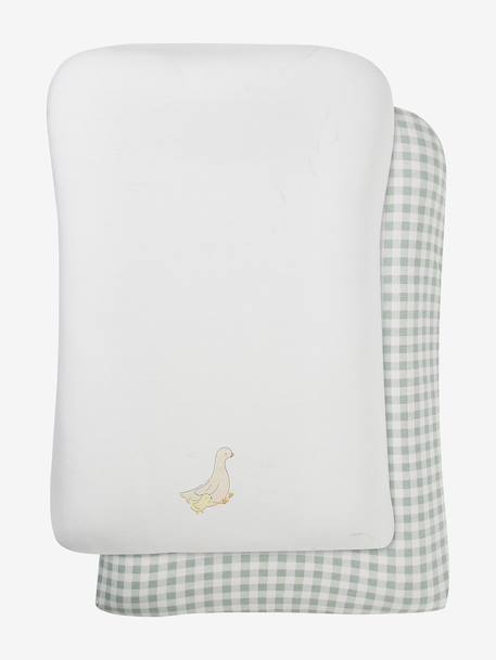 Lot de 2 housses matelas à langer OIE Oies 2 - vertbaudet enfant 