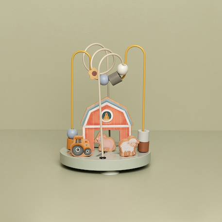 Boulier spirale d'activité little farm Vert 5 - vertbaudet enfant 