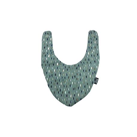 Bavoir bandana (bleu imprimé feuilles) Animaux polaires+Blanc étoiles+Bleu imprimé feuilles+Gris étoiles+Jaune étoiles+Jaune feuilles+Kaki triangles+Koala moutarde+Menthe+Monaha+Oasis+Ourson+Petites oies+Rose étoiles+Rose pâle étoiles+Savane+Sunny 27 - vertbaudet enfant 